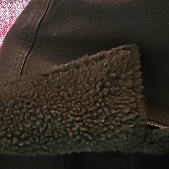 Forever 21 Black Denim Bomber Jacket - Picture 4 of 6